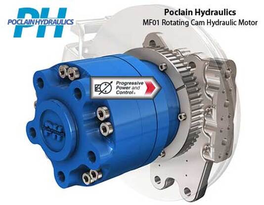 Poclain Hydraulic motors available from Progressive Power & Control