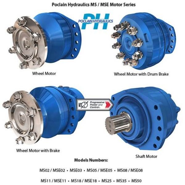 Poclain MS and MSE Series Multi-purpose Hydraulic Motors