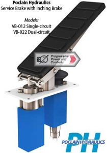 Poclain Service Brake with Inching Brake