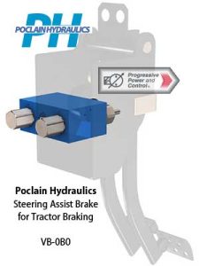 Poclain Steering Assist Brake for Tractor Braking