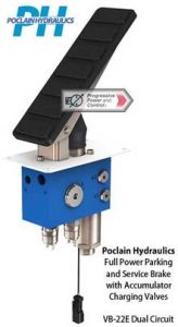 Poclain Full Power Parking and Service Brake with Accumulator Charging Valves
