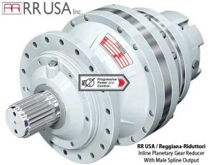 RRUSA Male Spline Output Planetary Gear Reducers - Inline Type