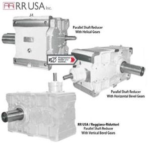 RR USA Parallel Shaft Reducers with Helical Cut Gears and Bevel Inputs