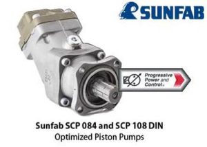 Sunfab SCP 084 and SCP 108 DIN Optimized Piston Pumps