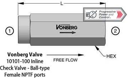 Vonberg 10101-100 Check valve