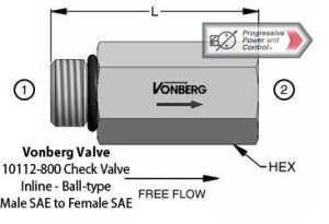 Vonberg 10112-800 Check Valve​