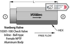 Vonberg 10301-100 Check Valve