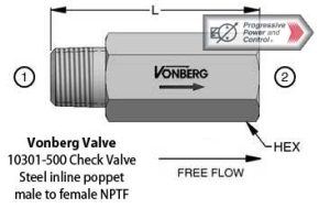 Vonberg 10301-500 Check Valve