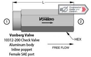 Vonberg 10312-200 Check Valve