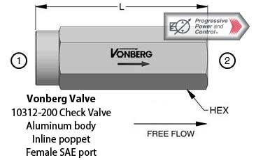 Vonberg 10312-200 Check Valve