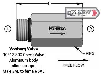 Vonberg 10312-800 Check Valve