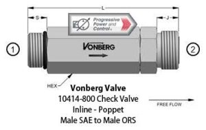 Vonberg 10414-800 Check Valve