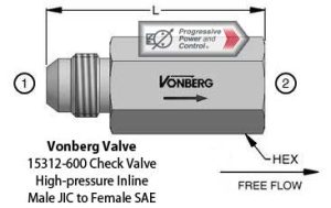 Vonberg 15312-600 Check Valve​