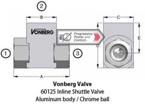 Vonberg 60125 Shuttle Valve​