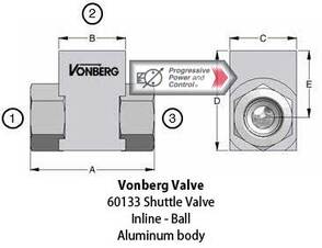 Vonberg 60133 Shuttle Valve