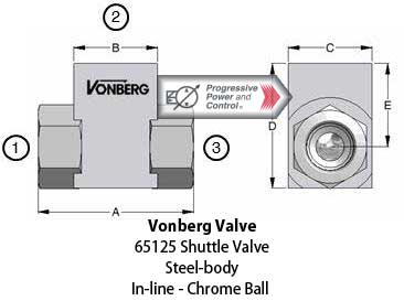 Vonberg 65125 Shuttle Valve