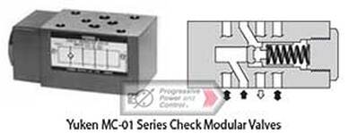 Yuken MC-01 Series Check Modular Valves