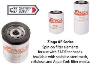 Zinga AE Spin-on Filter Elements with Cellulose Filter Media