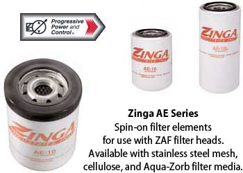 Zinga AE Spin-on Filter Elements with Cellulose Filter Media