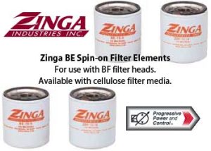Zinga BE Spin-on Filter Elements with Cellulose Filter Media