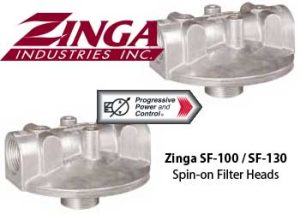 Zinga SF-100 and SF-130 Spin-on Filter Heads