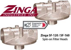 Zinga SF-120 and SF-160 Spin-on Filter Heads