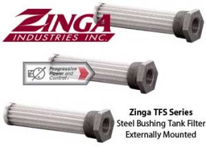 Zinga TFS Externally Mounted Steel Bushing Tank Filter (Strainer)