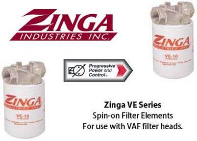 Zinga VE Spin-on Filter Elements