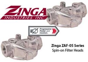 Zinga ZAF-05 and ZAF-08 Spin-on Filter Heads