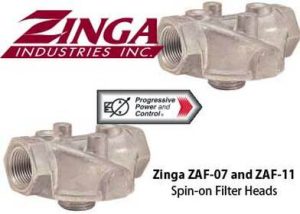 Zinga SF-122, SF-125, SF-162, SF-165 Spin-on Filter Head with Pressure Loss (∆P) Indicator