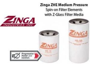 Zinga ZHE Hydraulic Filters with Z-Glass Media