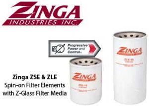Zinga ZLE & ZSE Hydraulic Filters with Z-Glass Media